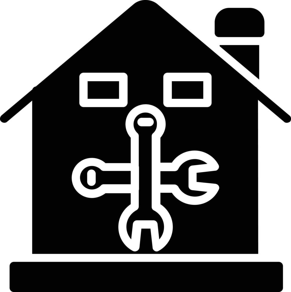Home Construction Glyph Icon vector
