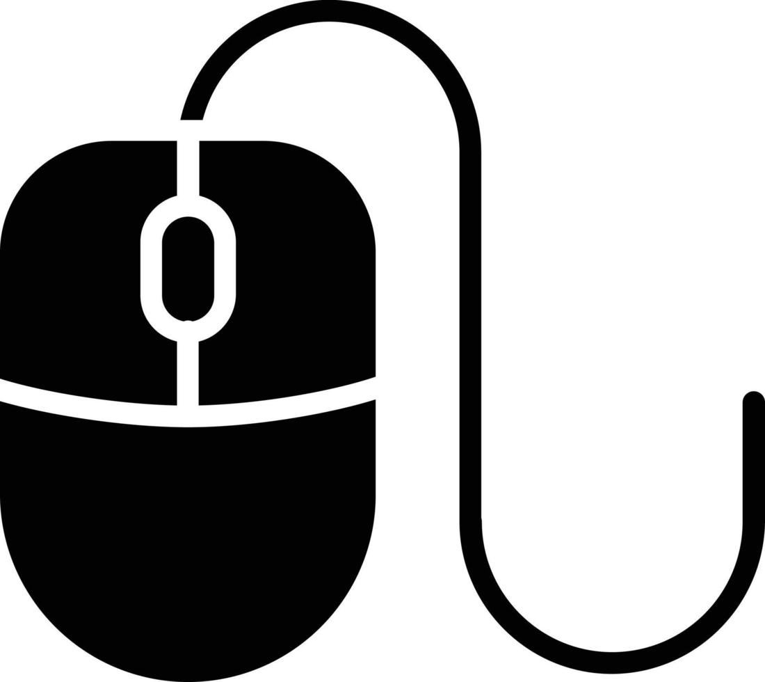 Mouse Glyph Icon vector