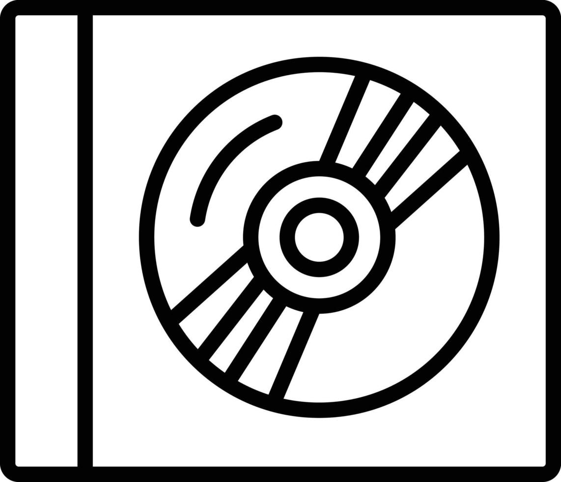 Compact Disc Line Icon vector