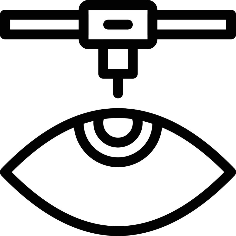 ilustración de vector de ojo en un fondo. símbolos de calidad premium. iconos vectoriales para concepto y diseño gráfico.