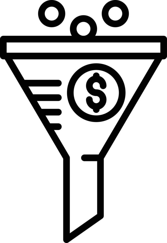 Sales Funnel Icon vector