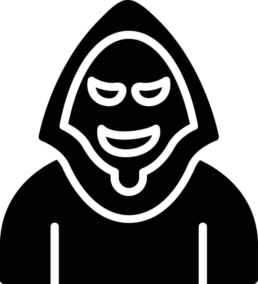 Evil Glyph Icon vector