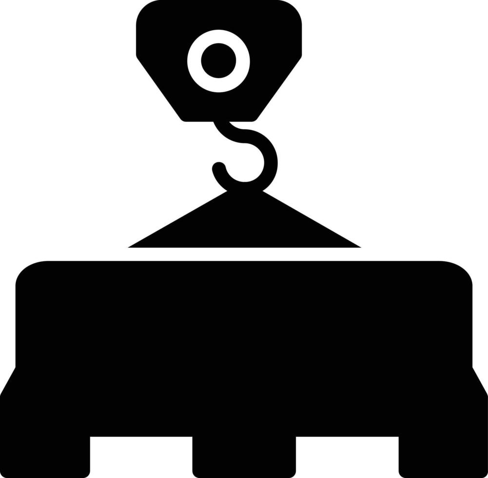 Road Block Glyph Icon vector
