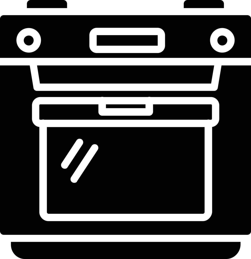 Oven Glyph Icon vector