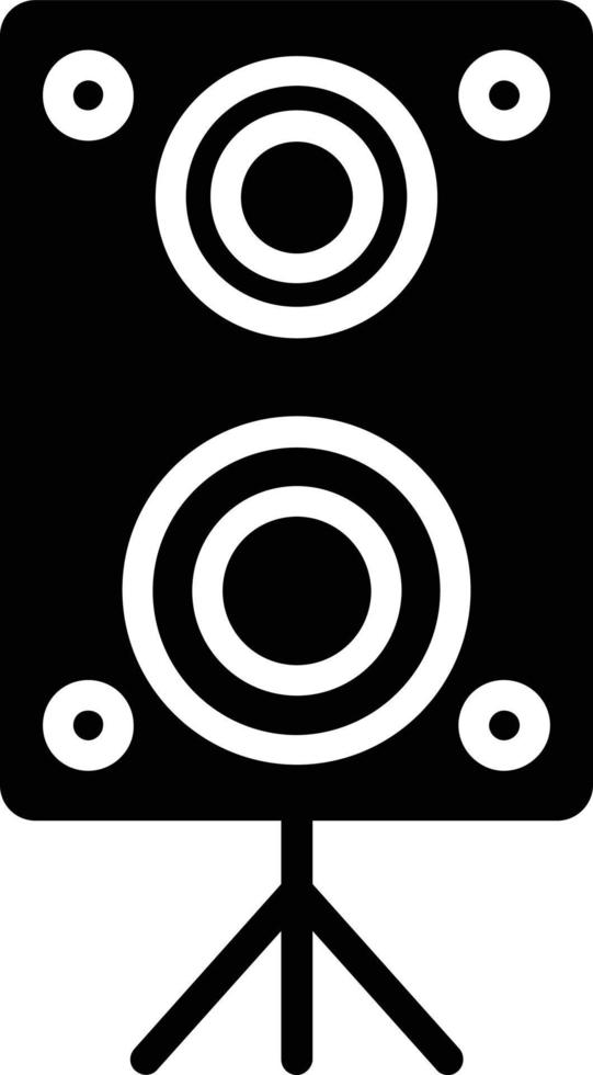 Speaker Glyph Icon vector