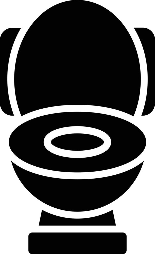 Toilet Glyph Icon vector