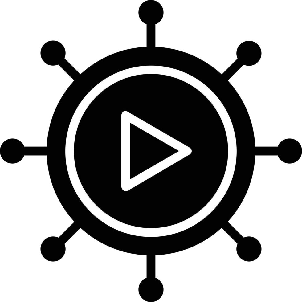 Viral Glyph Icon vector