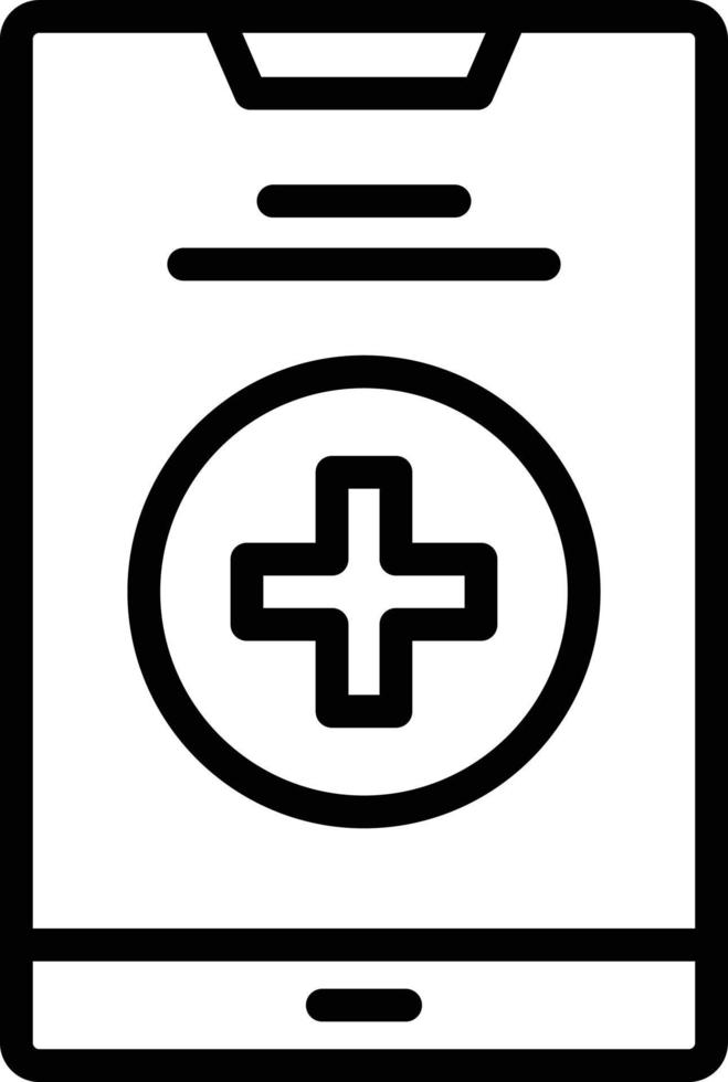 Smartphone Line Icon vector