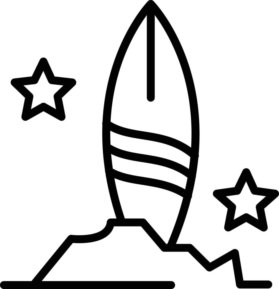 Sup Line Icon vector