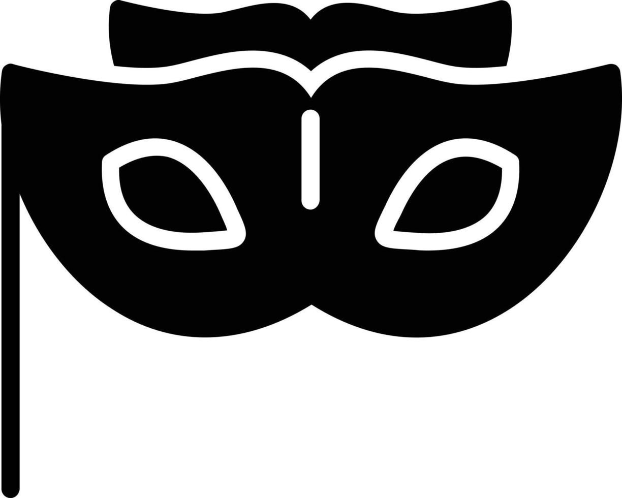 Eye Mask Glyph Icon vector