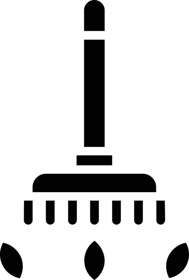 Raking Glyph Icon vector