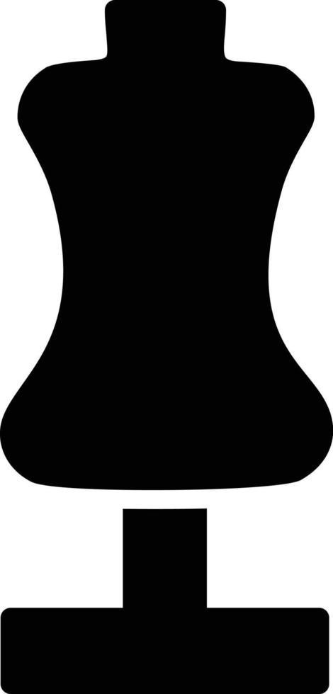 Mannequin Glyph Icon vector