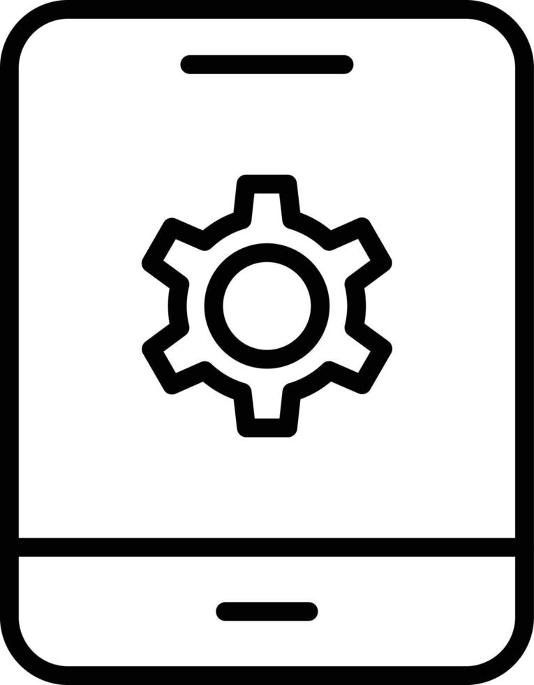 Ipad Line Icon vector