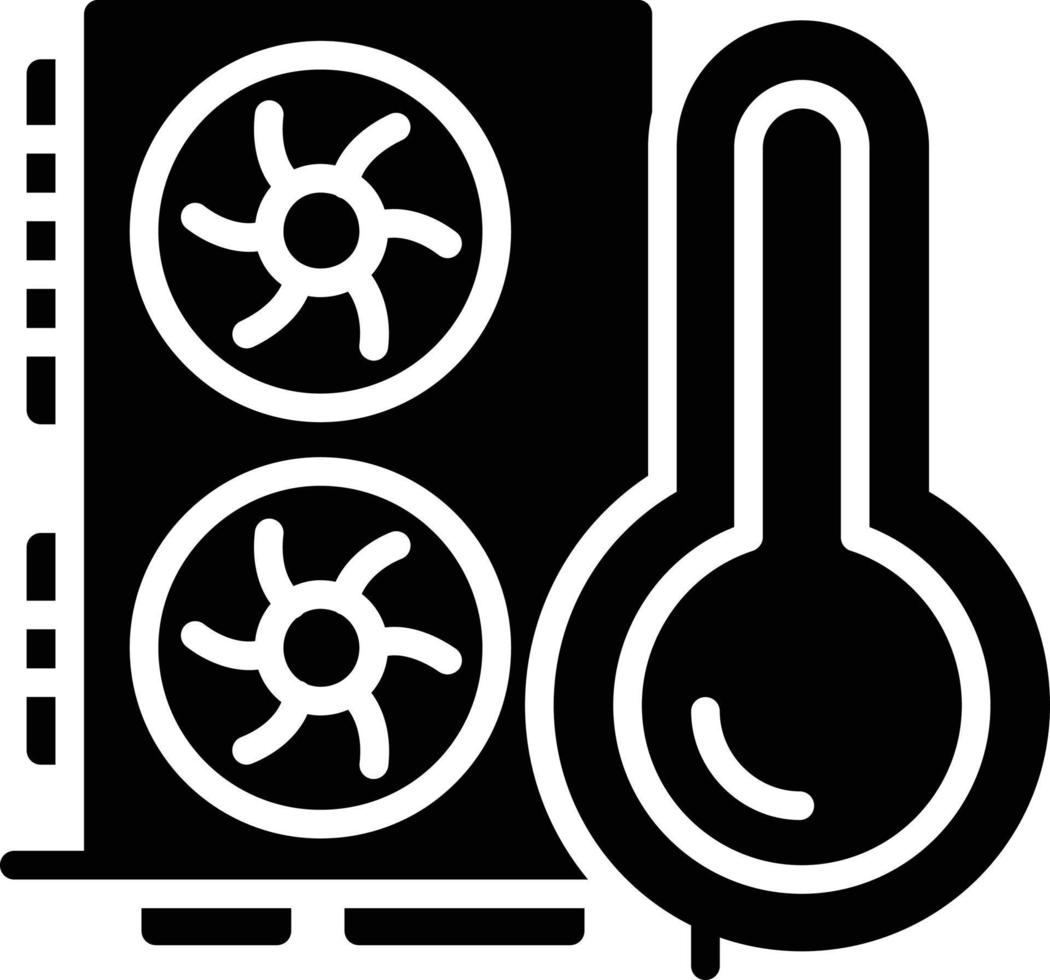 Gpu Glyph Icon vector
