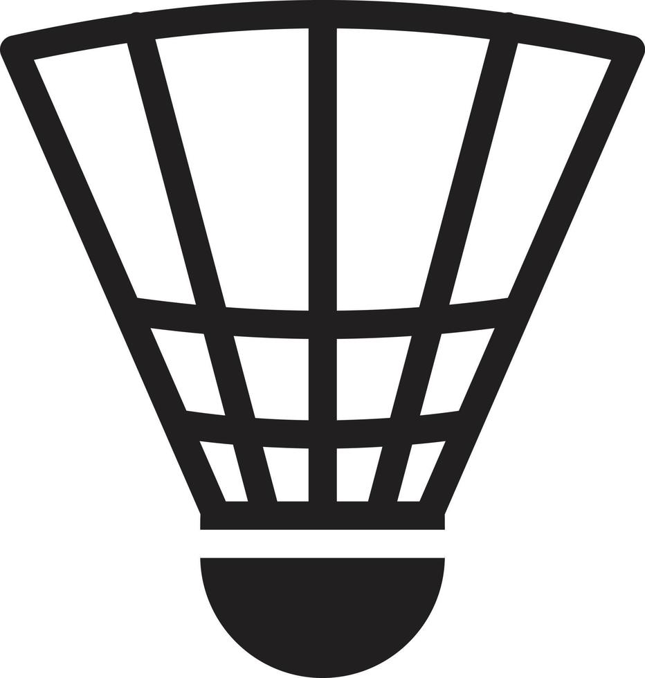 shuttlecock vector illustration on a background.Premium quality symbols.vector icons for concept and graphic design.