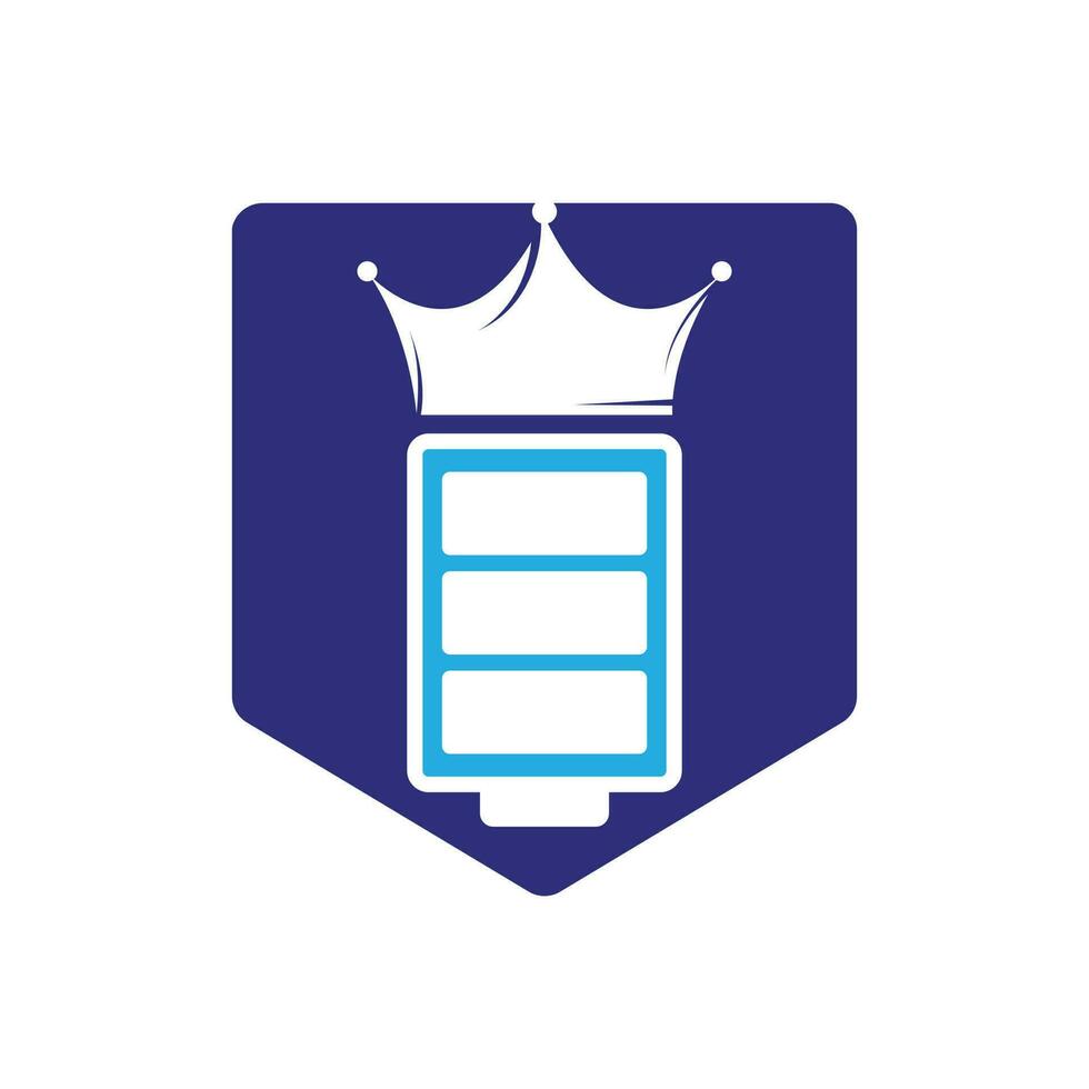 diseño del logotipo vectorial del rey de la energía. vector