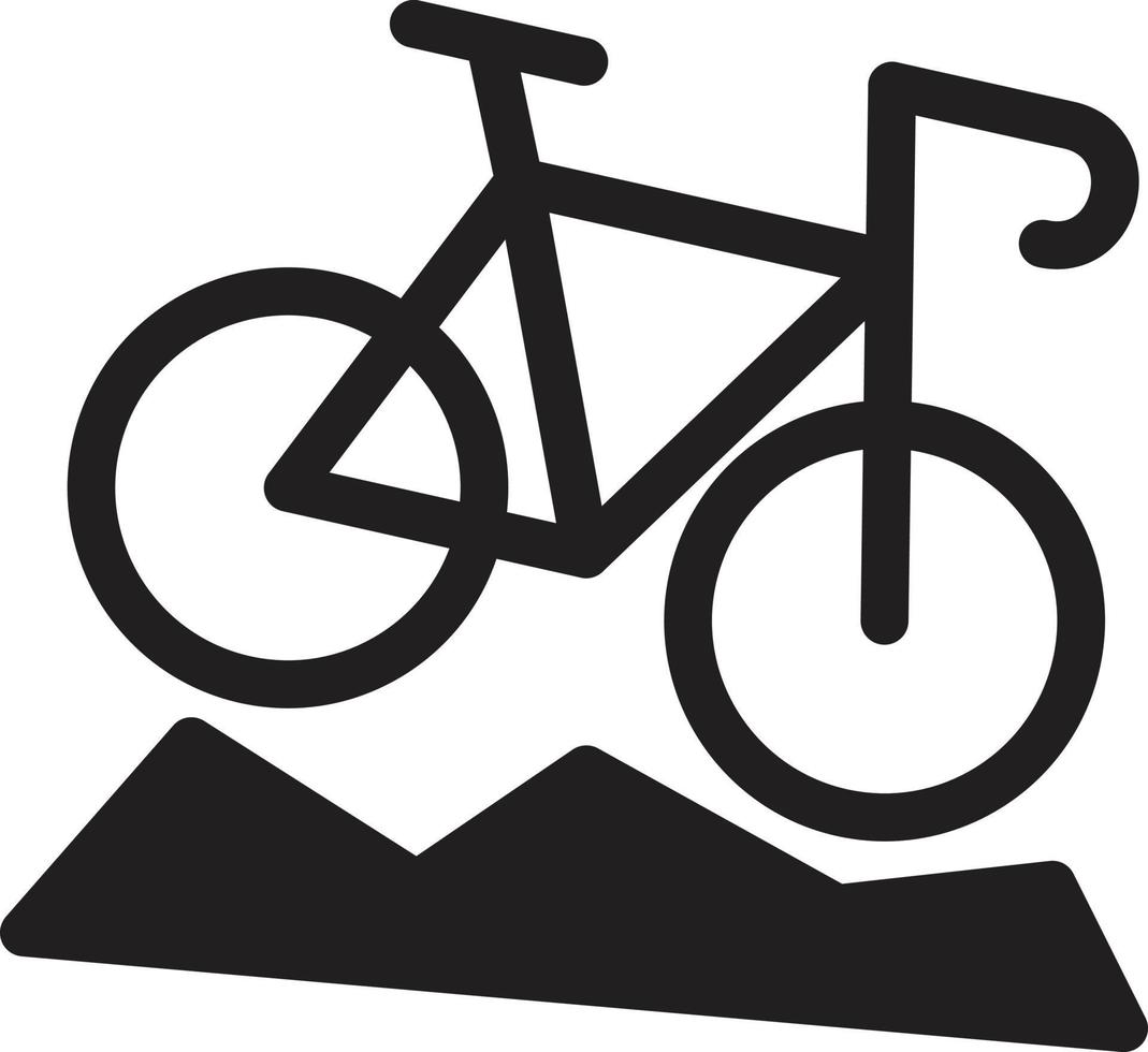 ilustración vectorial de ciclismo en un fondo. símbolos de calidad premium. iconos vectoriales para concepto y diseño gráfico. vector