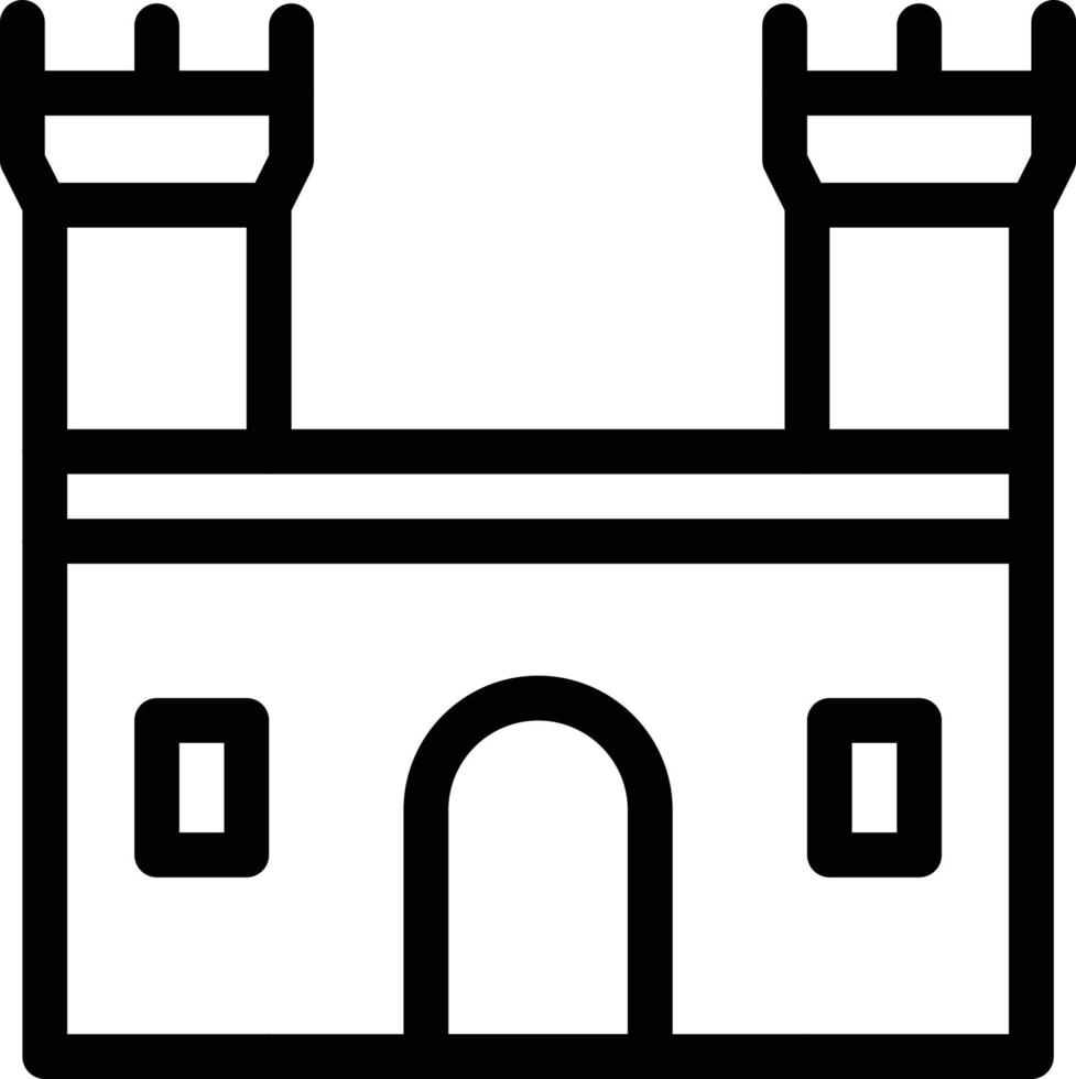 ilustración de vector de castillo en un fondo. símbolos de calidad premium. iconos vectoriales para concepto y diseño gráfico.