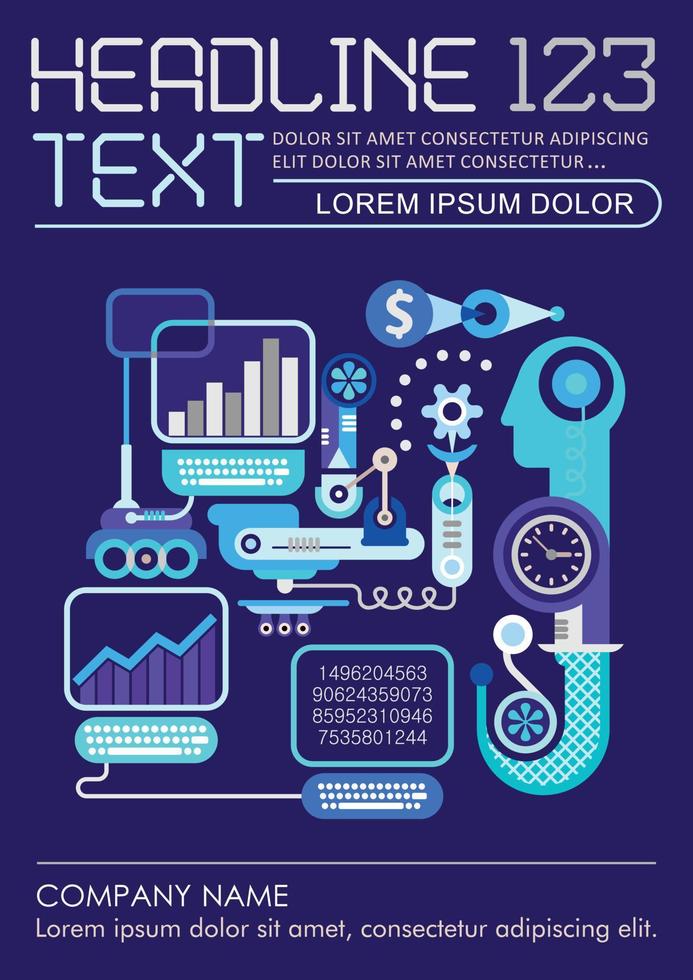 diseño de plantilla de folleto de comercio electrónico vector