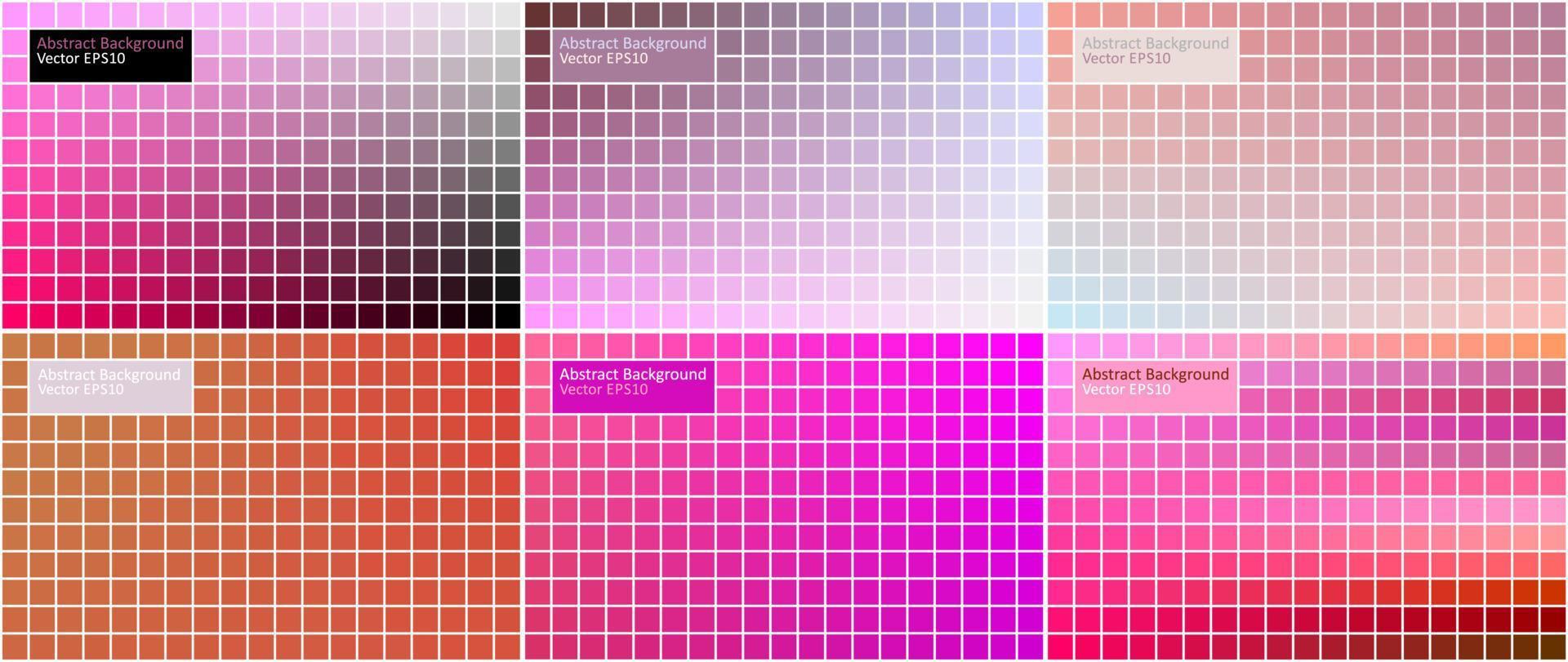 Six Abstract Background Designs vector