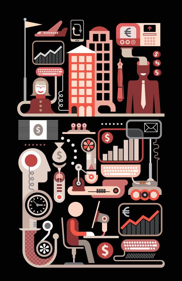 Crypto currency, payments and money transfers vector