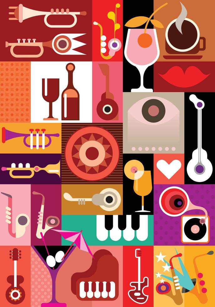 Music Party vector illustration