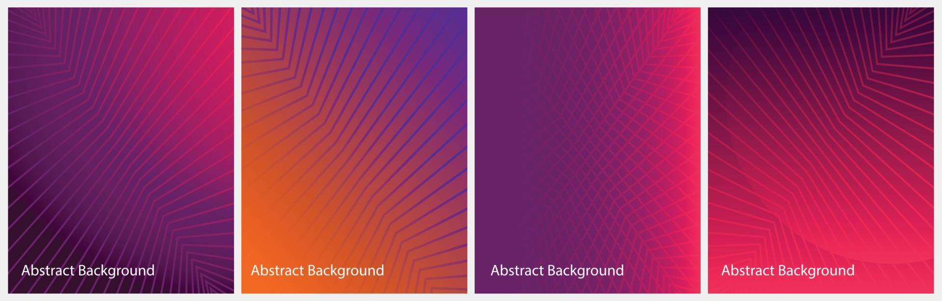 Four Abstract Backgrounds vector