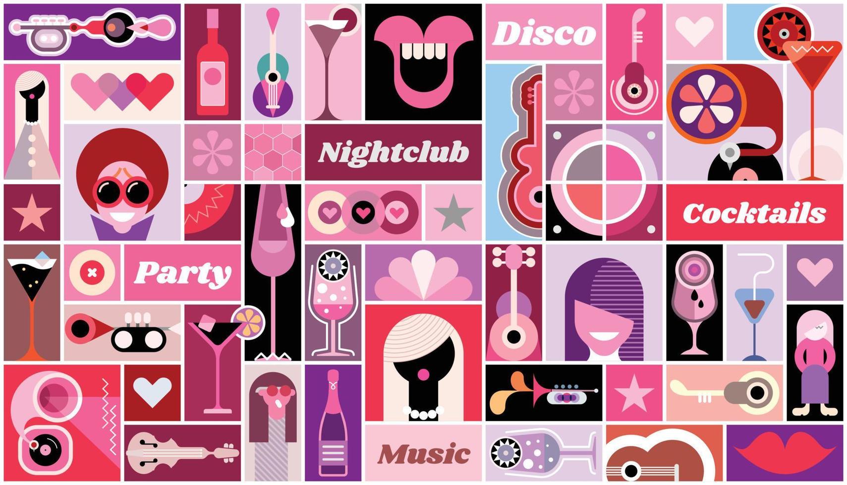 Disco Party vector illustration