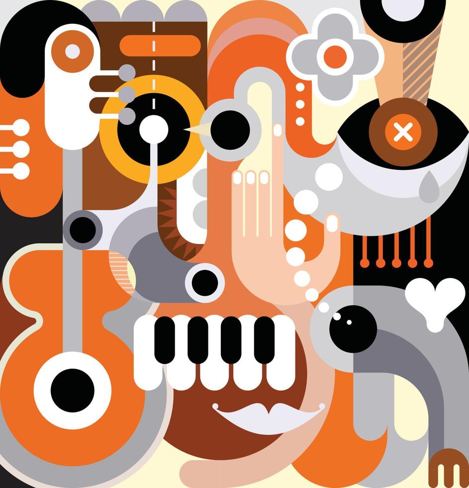 Abstract Orange Art 10920108 Vector Art at Vecteezy