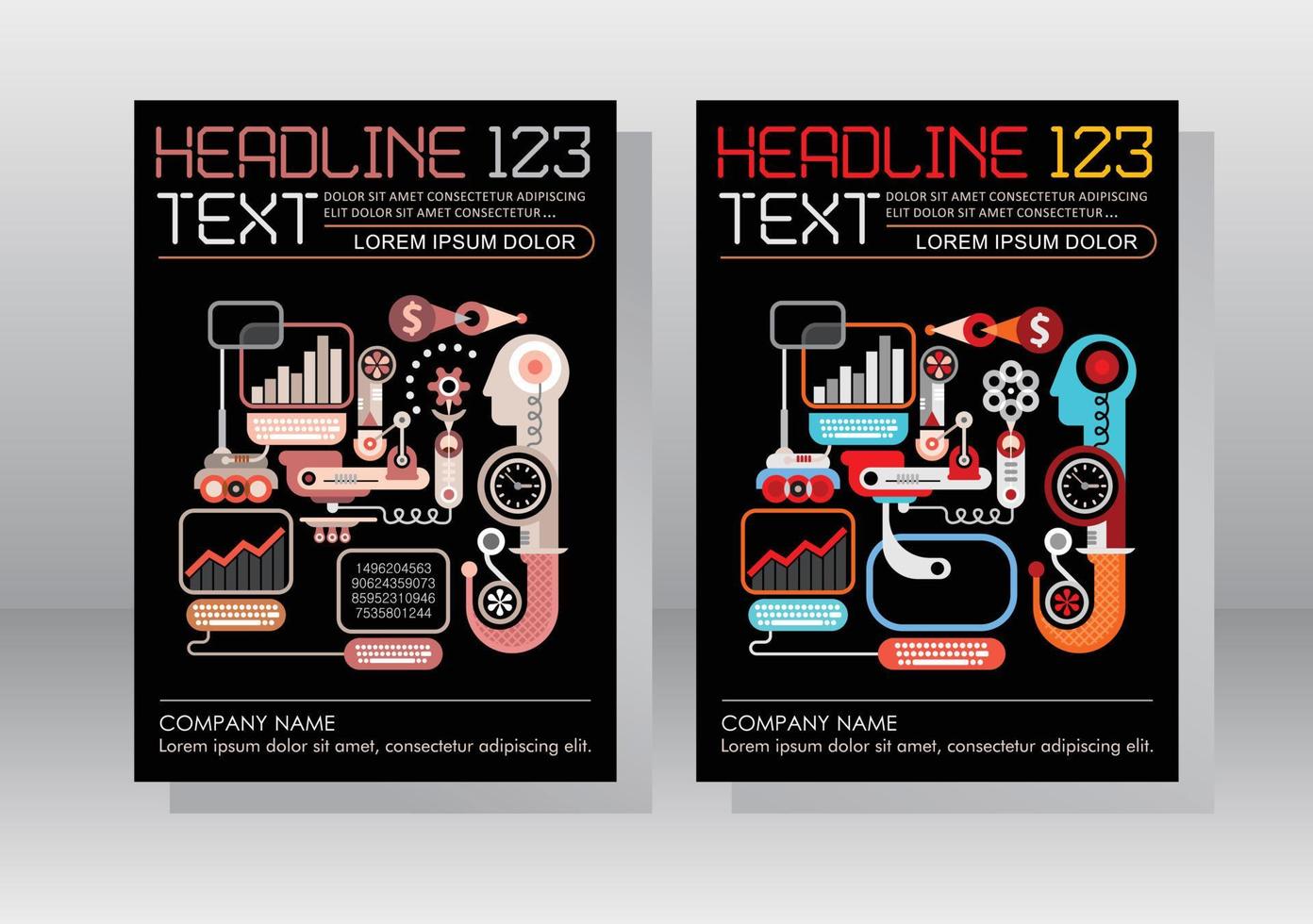 diseño de plantilla de folleto comercial de comercio electrónico vector