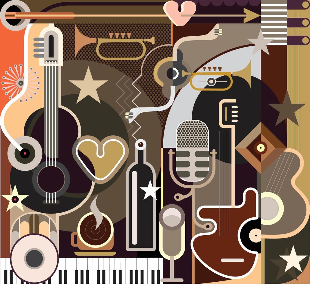 Abstract Music vector illustration