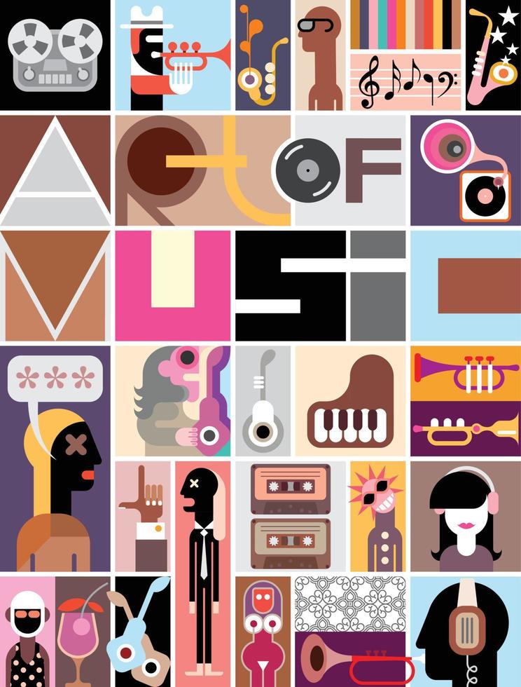 arte de la musica vector