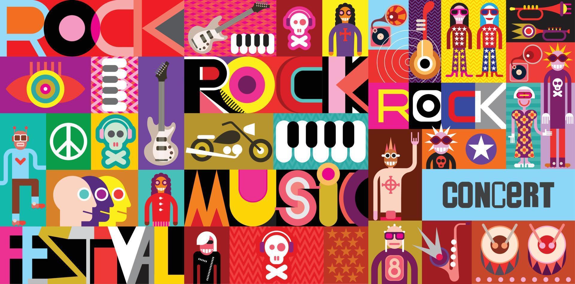 Rock Concert Poster vector