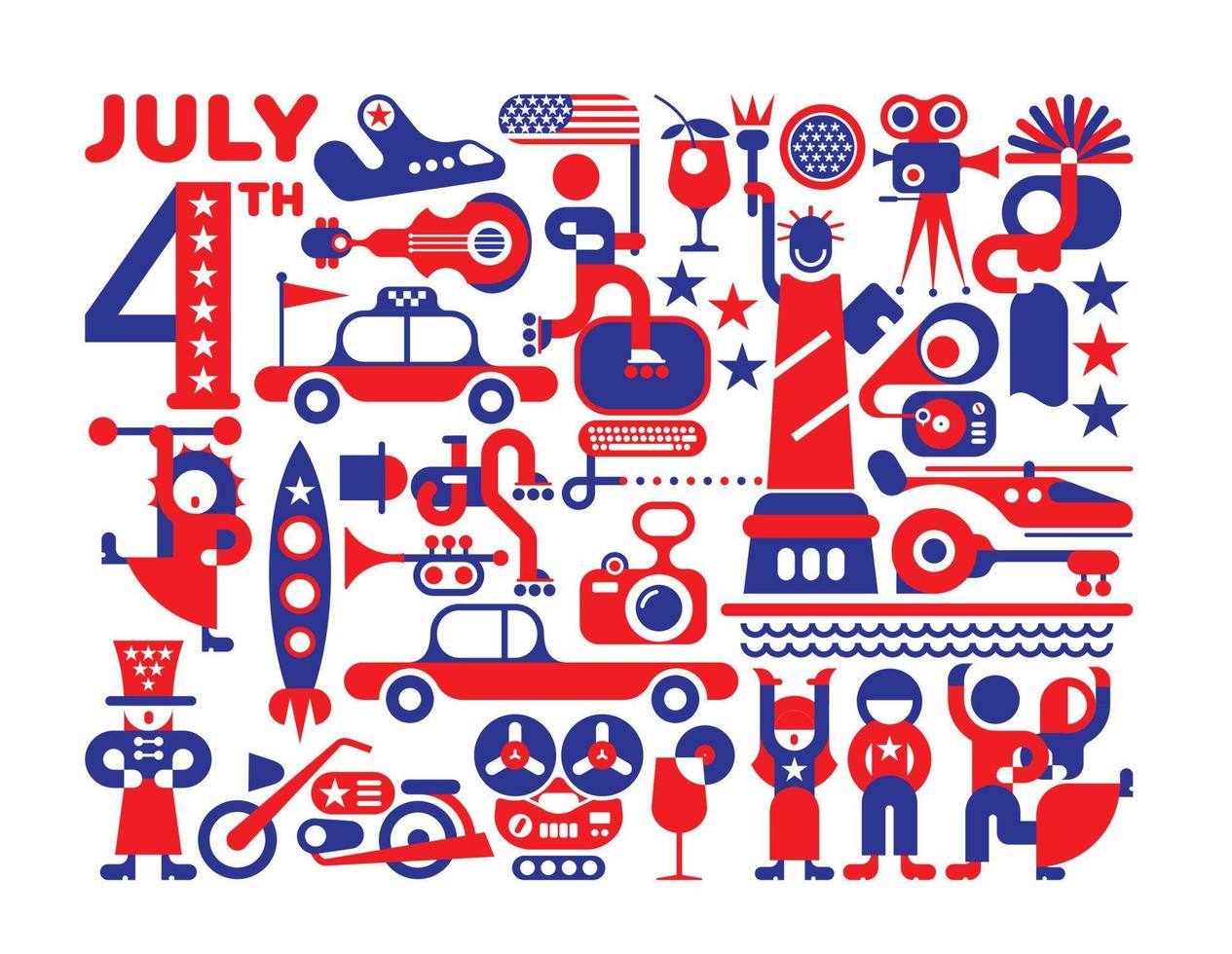 USA Independence Day vector