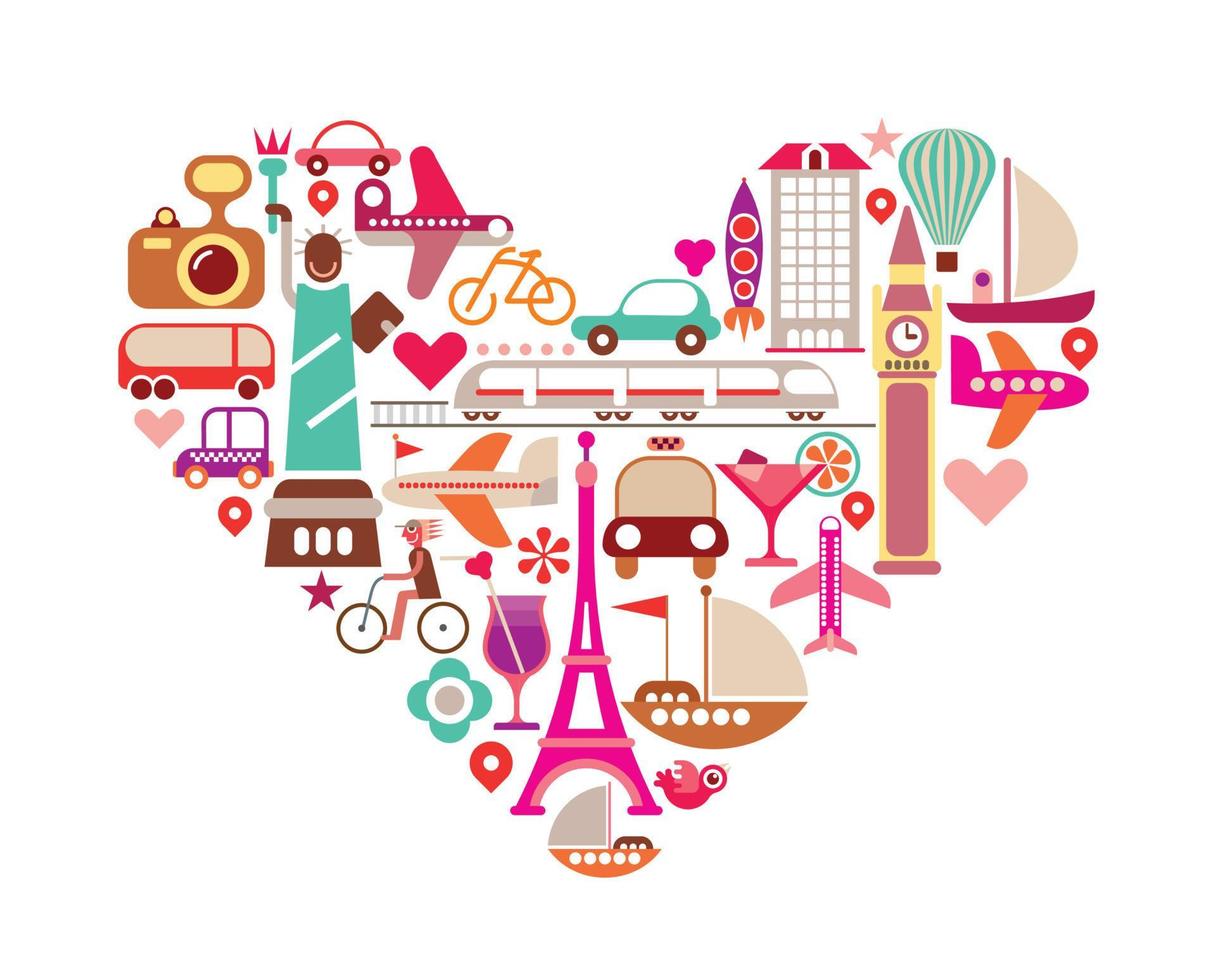 Love Travelvector illustration vector
