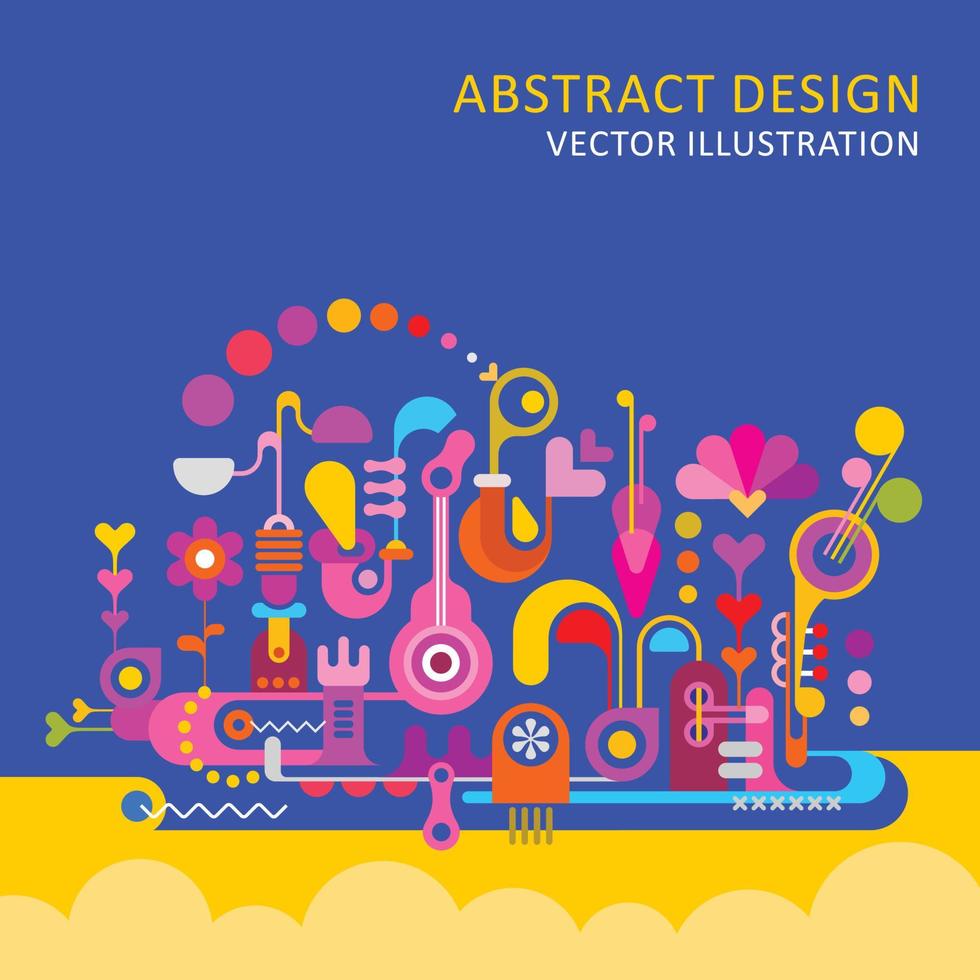 Ilustración de vector de diseño abstracto