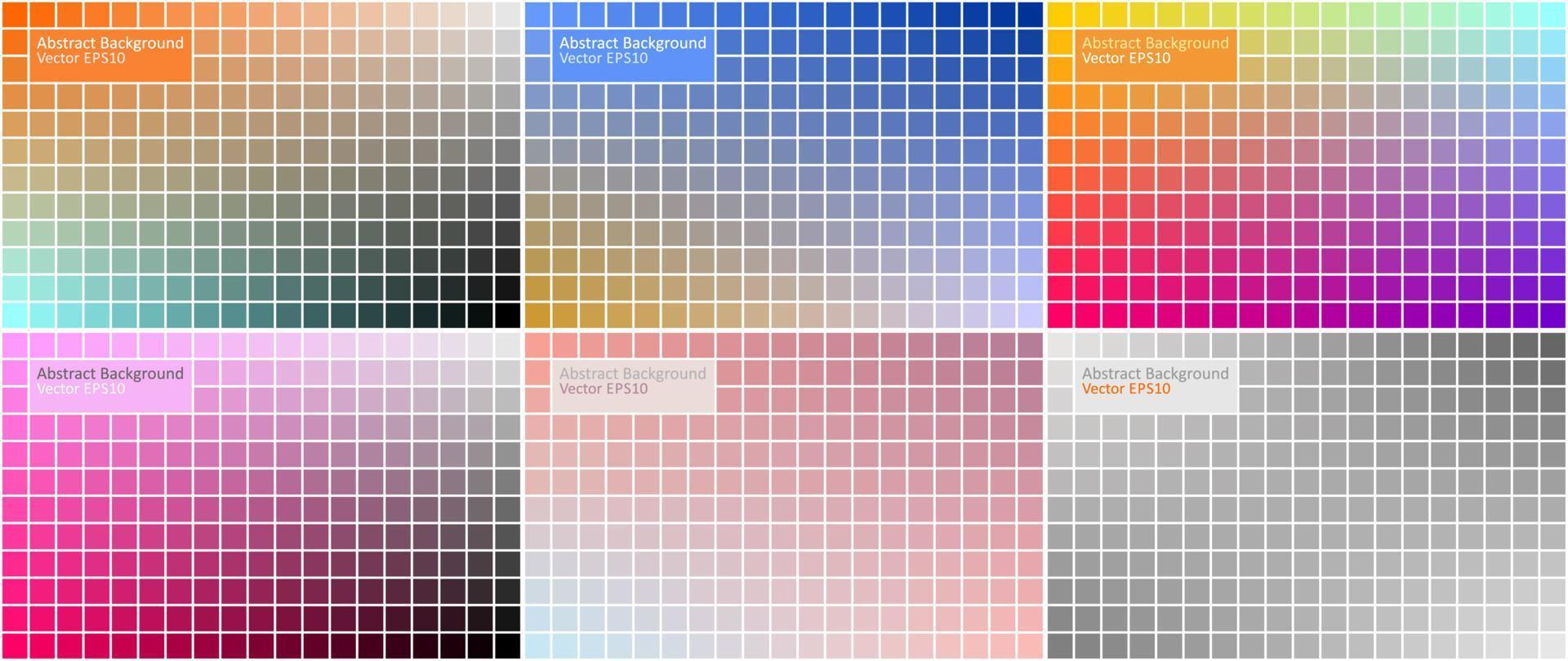 Six Abstract Background vector designs