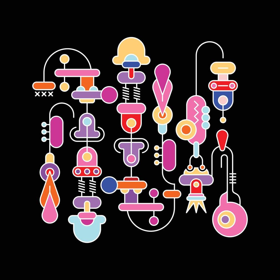 Modern Abstract Art Design vector