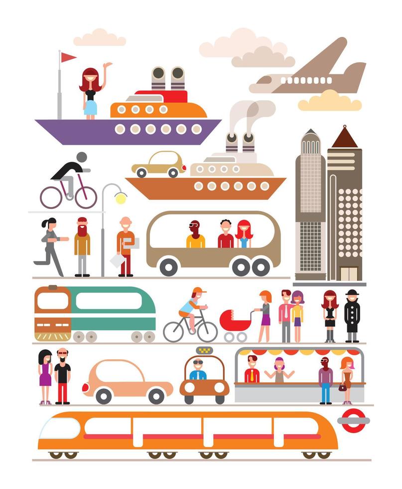 Modern City vector illustration