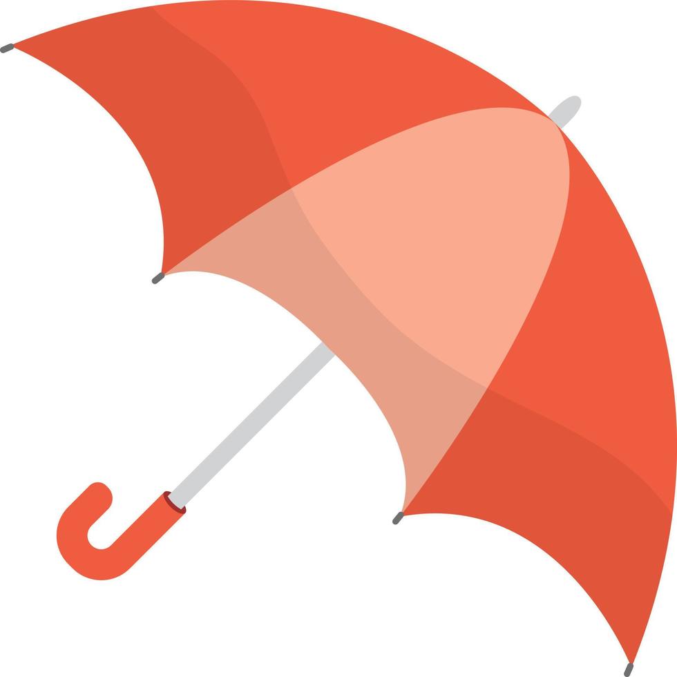 red umbrella vector illustration