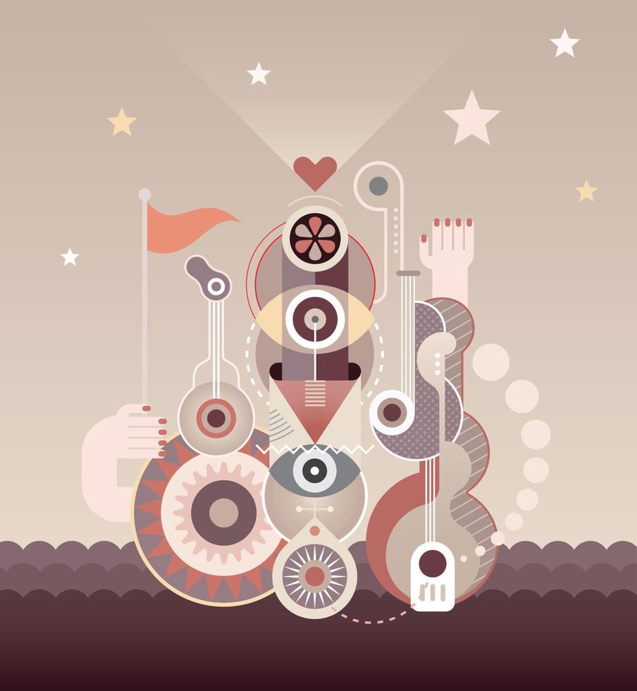Abstract Art Composition vector