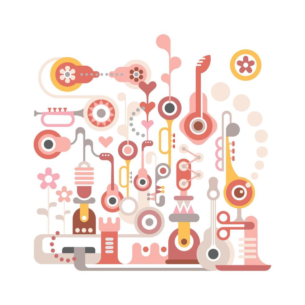 Abstract Musical Design vector