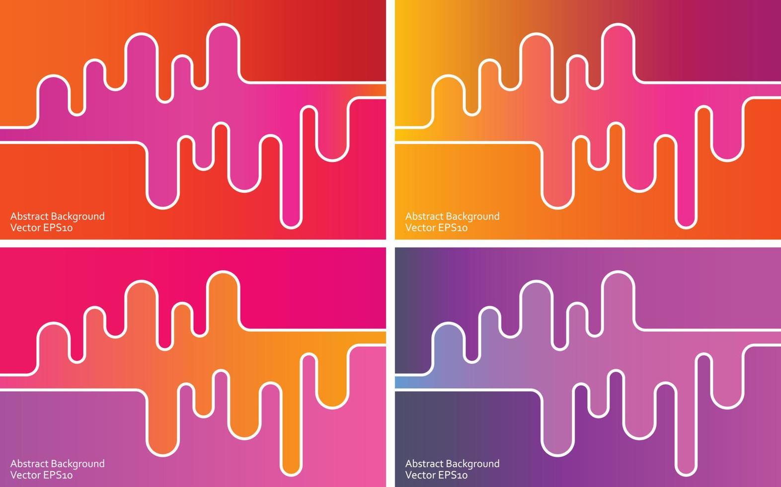 Four options of an abstract vector background