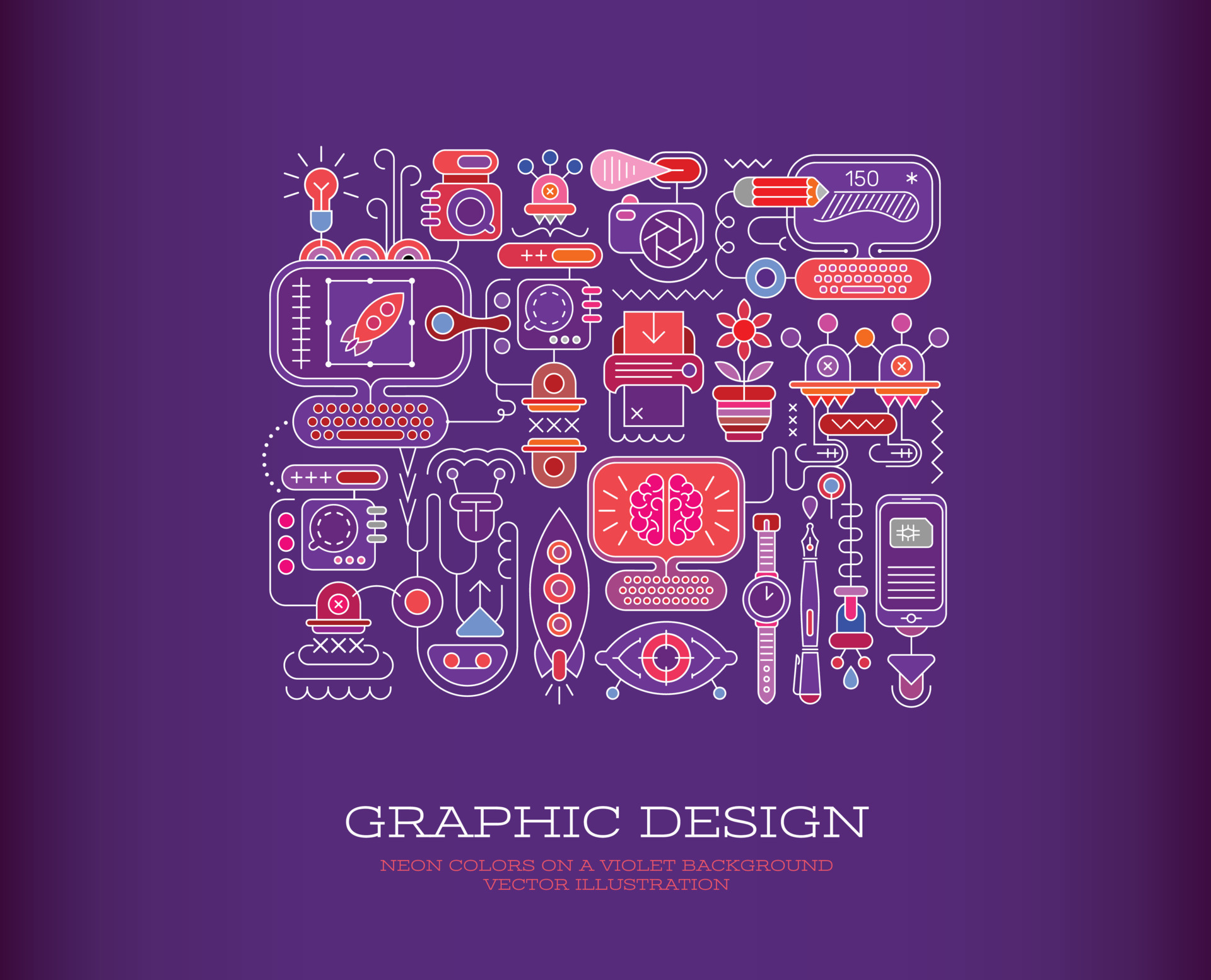 Graphic Design vector illustration 10920477 Vector Art at Vecteezy