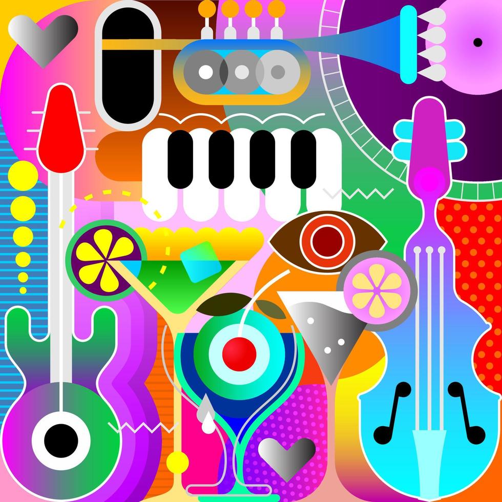 diseño de fondo musical vector