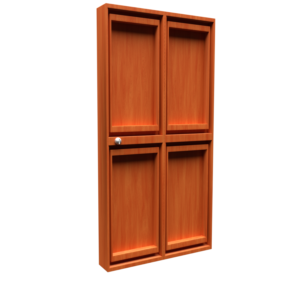 renderização 3D da porta png