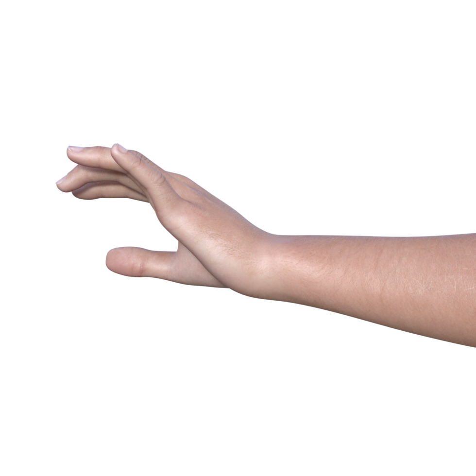 hands pose gesture 3d rendering png