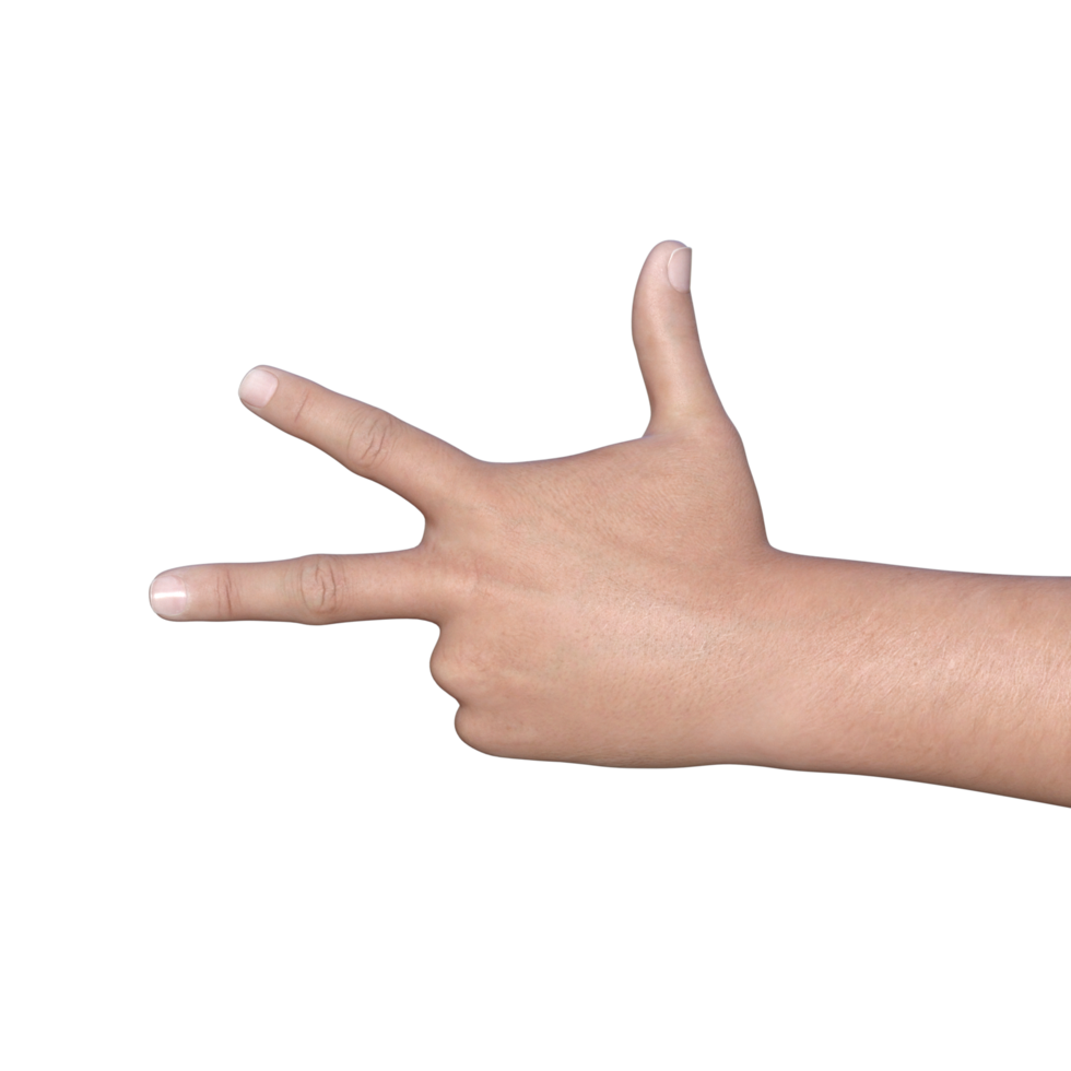 hands pose gesture 3d rendering png