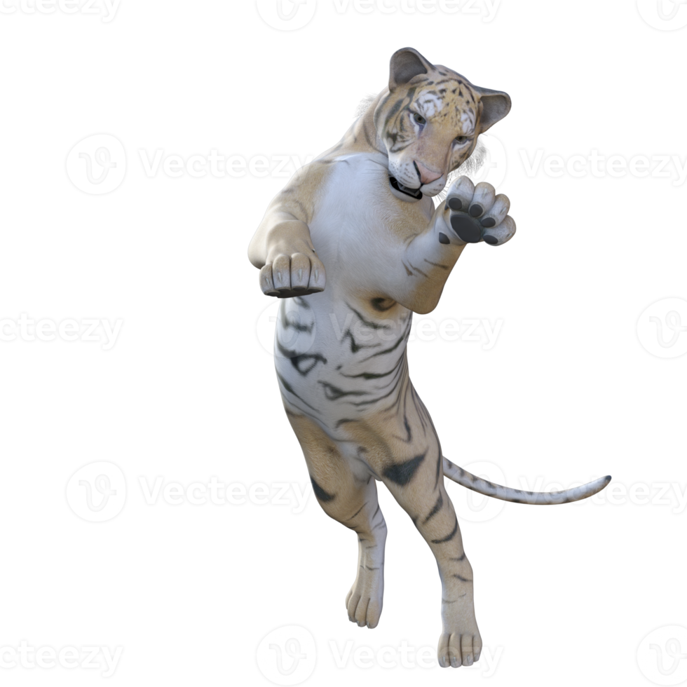 Tiger 3d model illustration png