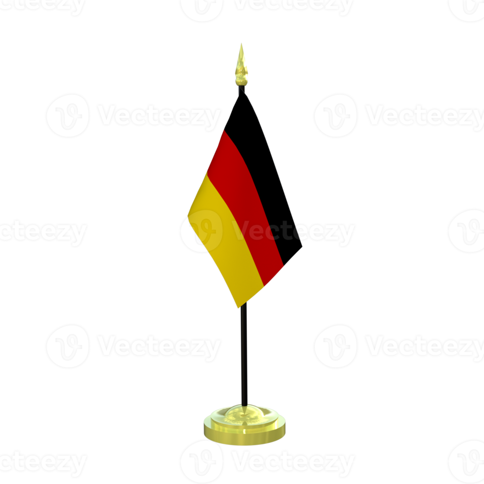 rendu 3d du drapeau allemand png